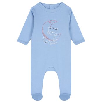 Baby Boys Blue Tiger Babygrow