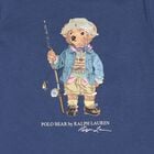 Baby Boys Navy Blue Fishing Polo Bear Shorts Set, 1, hi-res