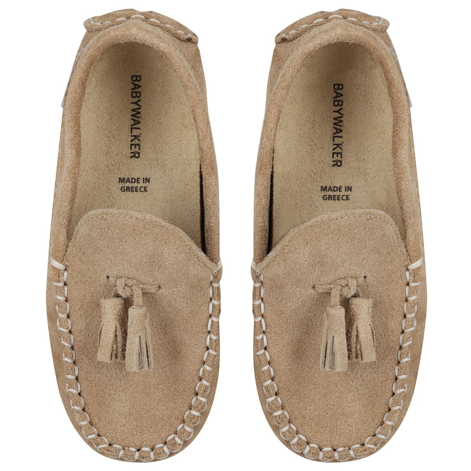 Boys Beige Suede Shoes, 2, hi-res