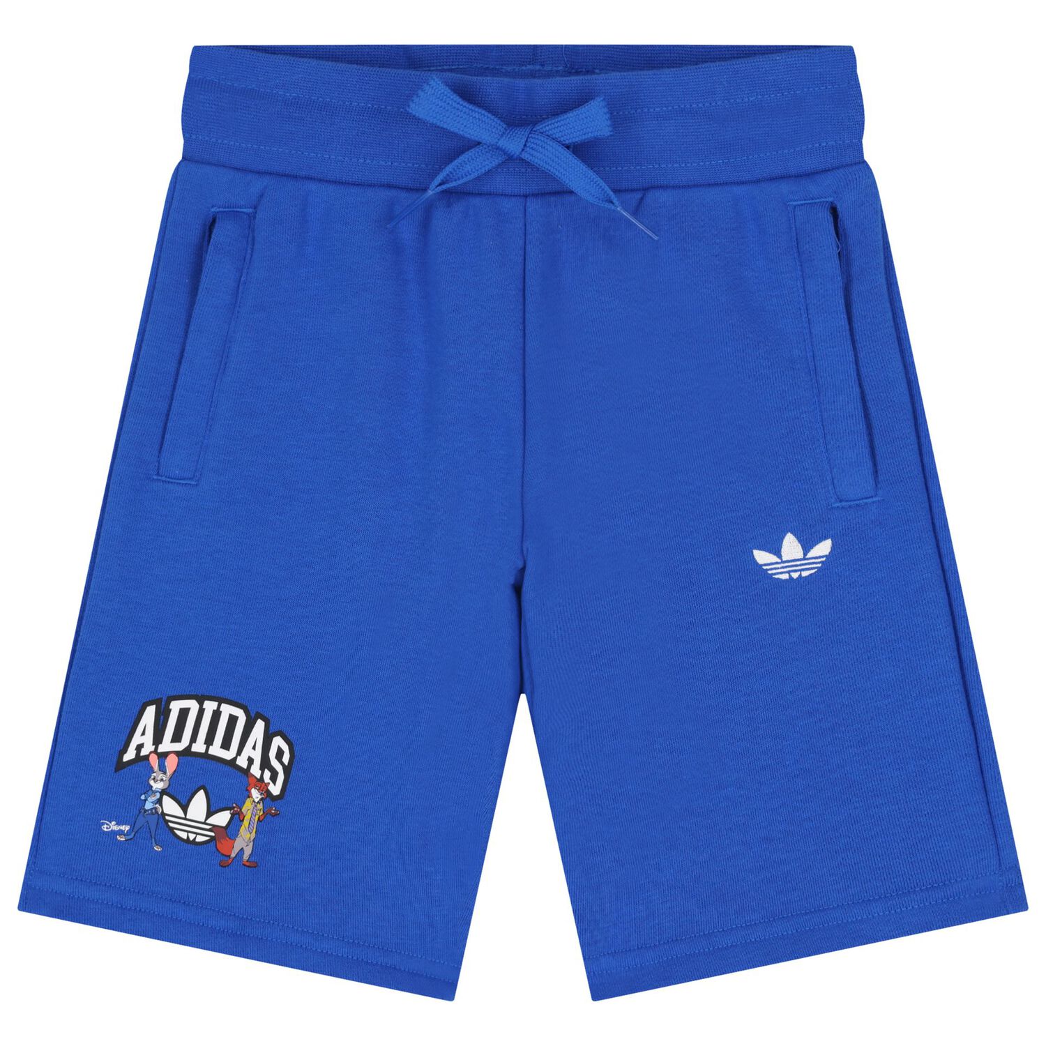 White & Blue Disney Logo Shorts Set, 1, hi-res image number null