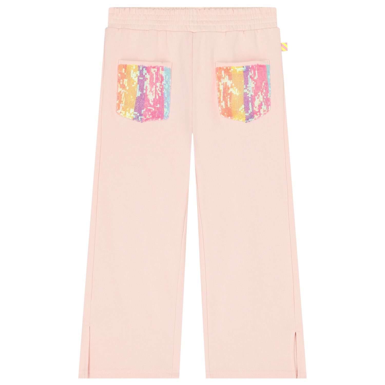 Girls Pink Sequin Joggers, 1, hi-res image number null