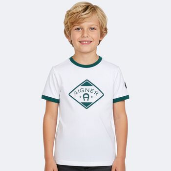 Boys White Logo T-Shirt