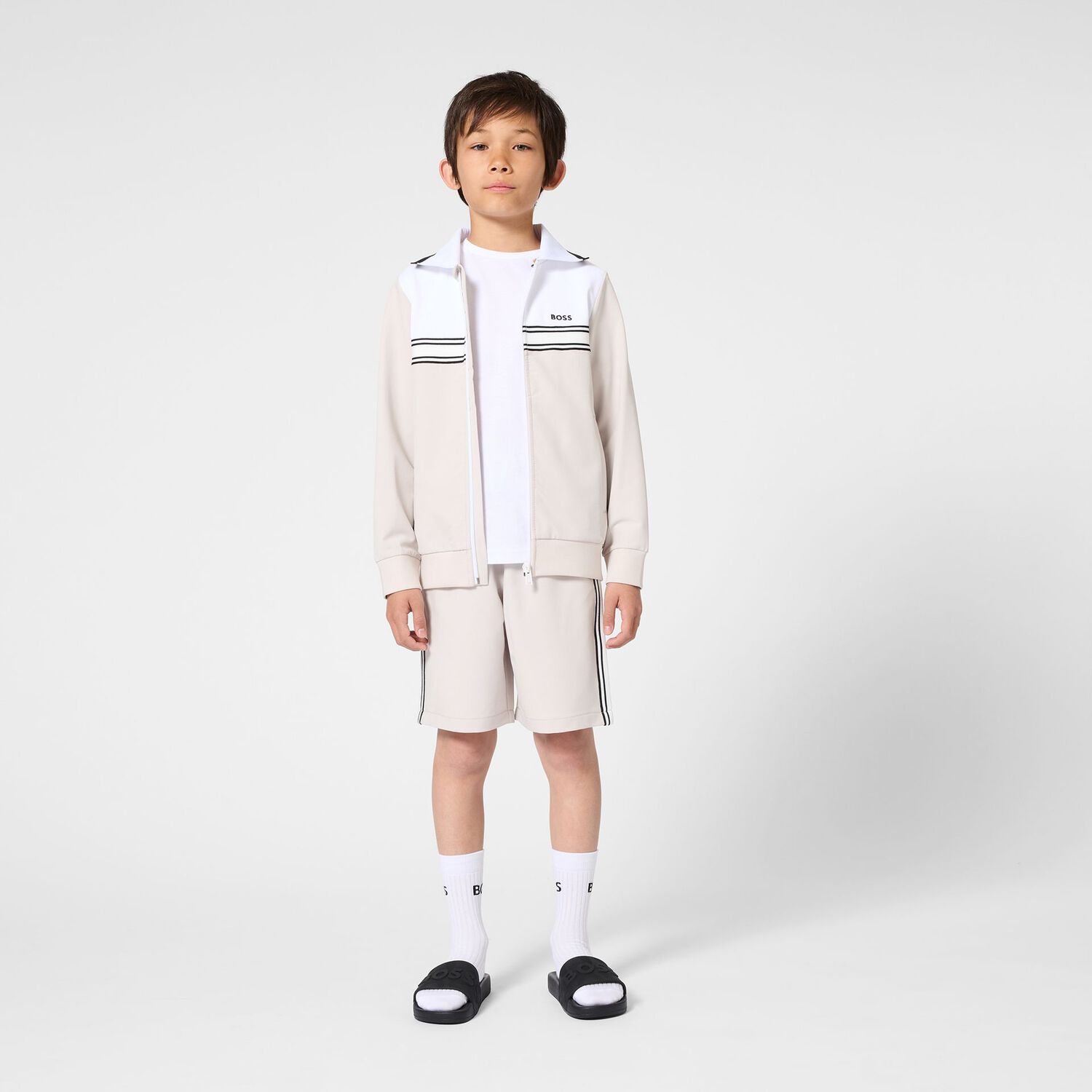 جوارب بالشعار باللون الأبيض  ( عبوة من 5 قطع ), 2, hi-res