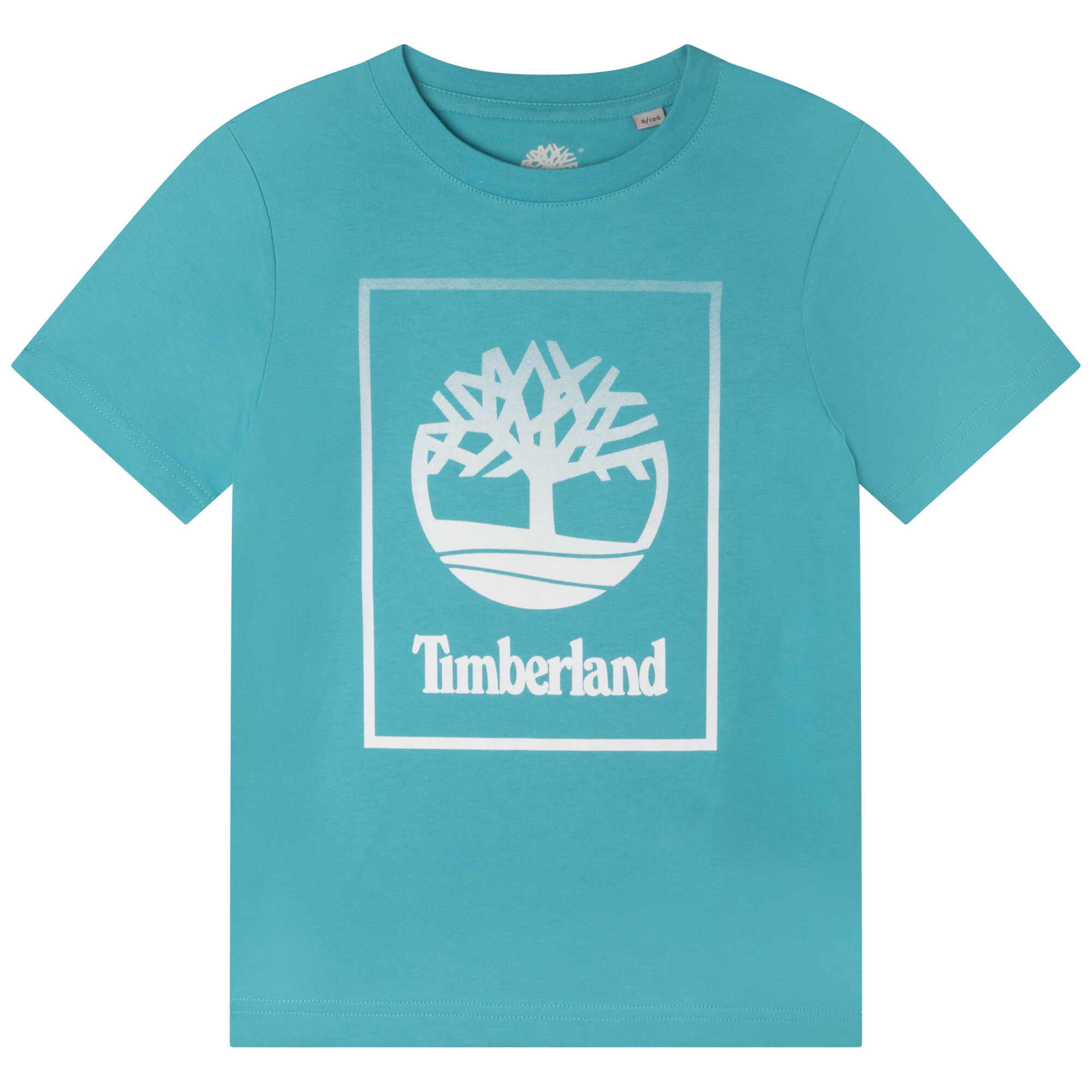 TIMBERLAND Boys Aqua Logo T Shirt Junior Couture