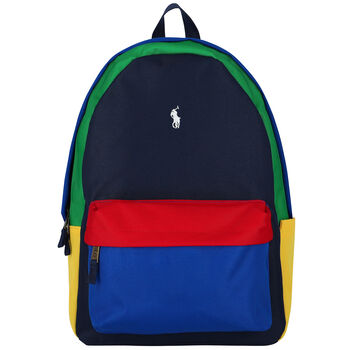 Navy Blue Logo Backpack