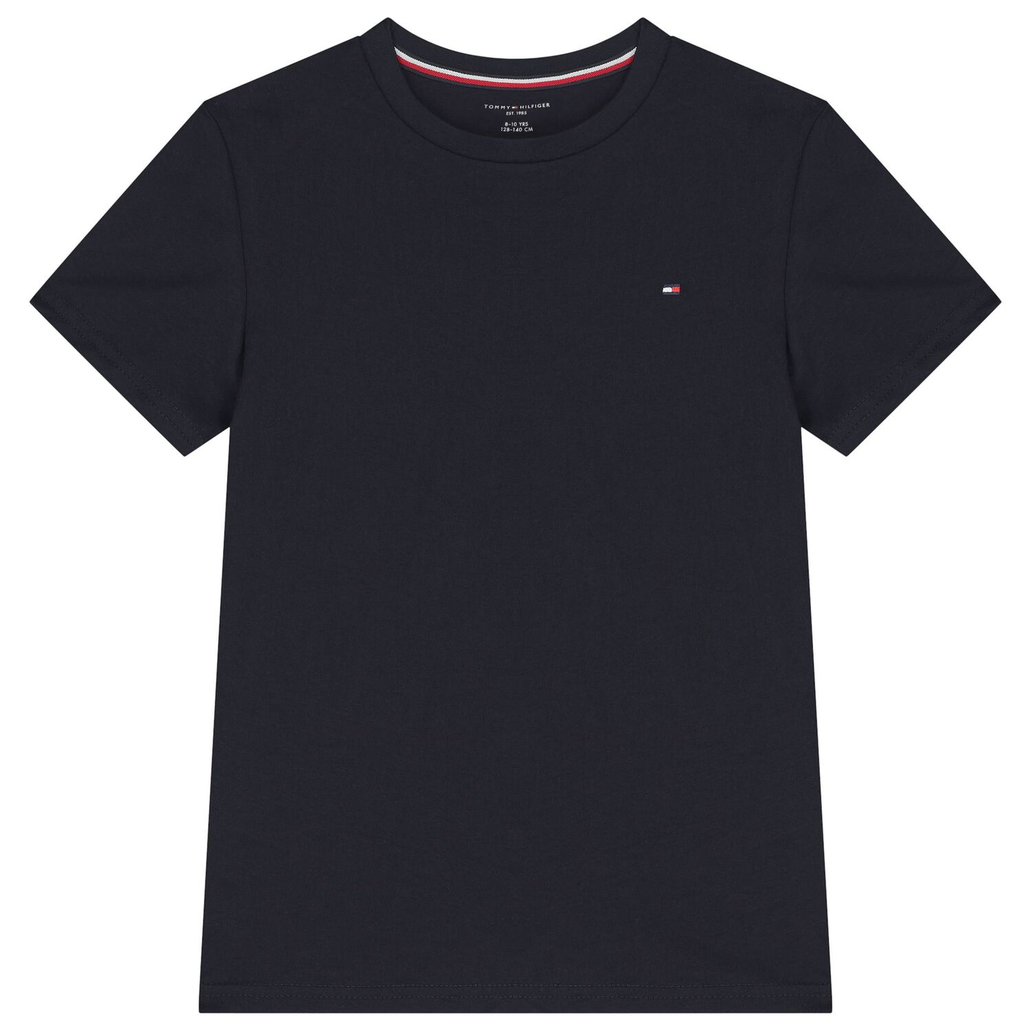 Boys Navy & White Cotton Logo T-Shirts ( 2-Pack ), 1, hi-res