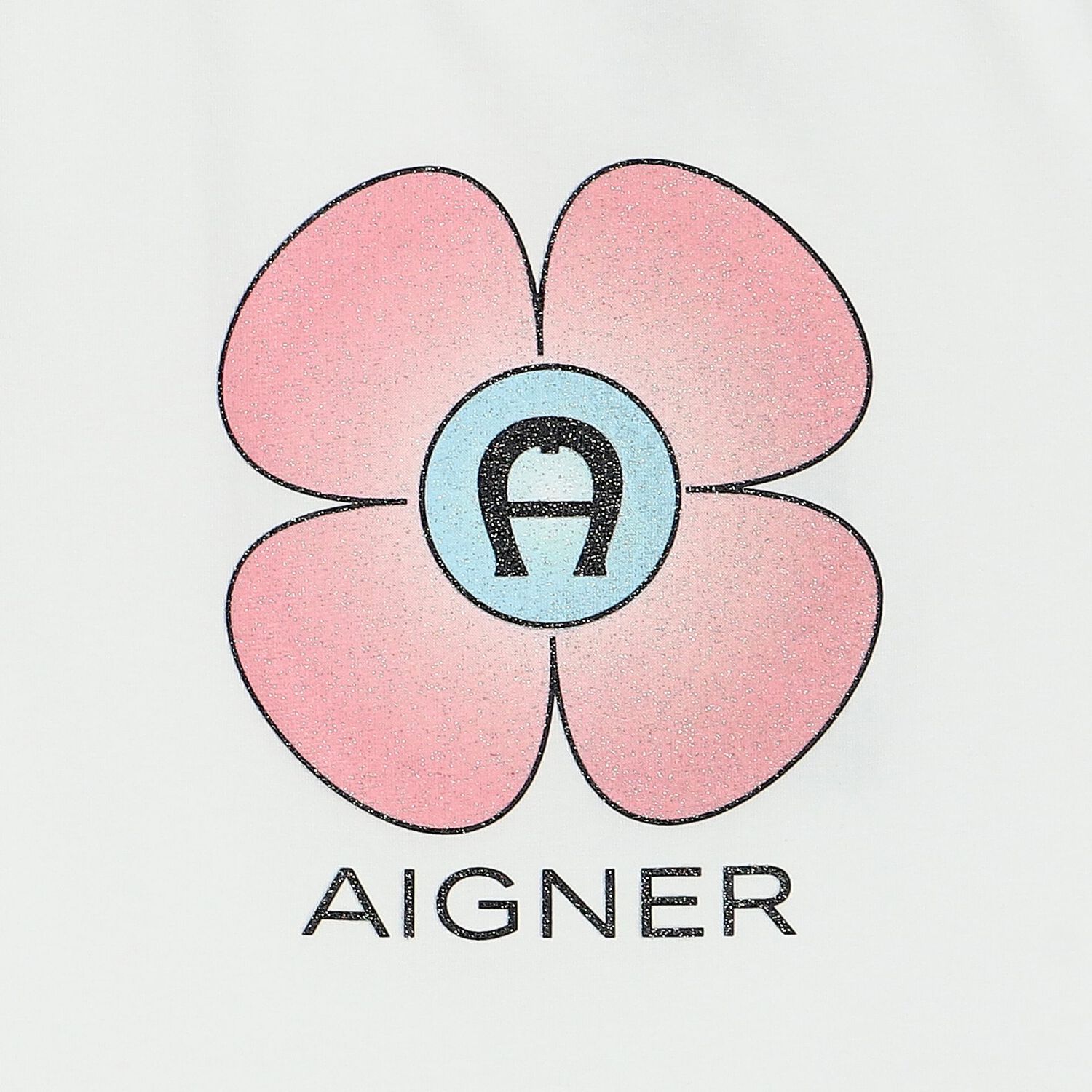 Girls White Flower Logo T-Shirt, 1, hi-res image number null