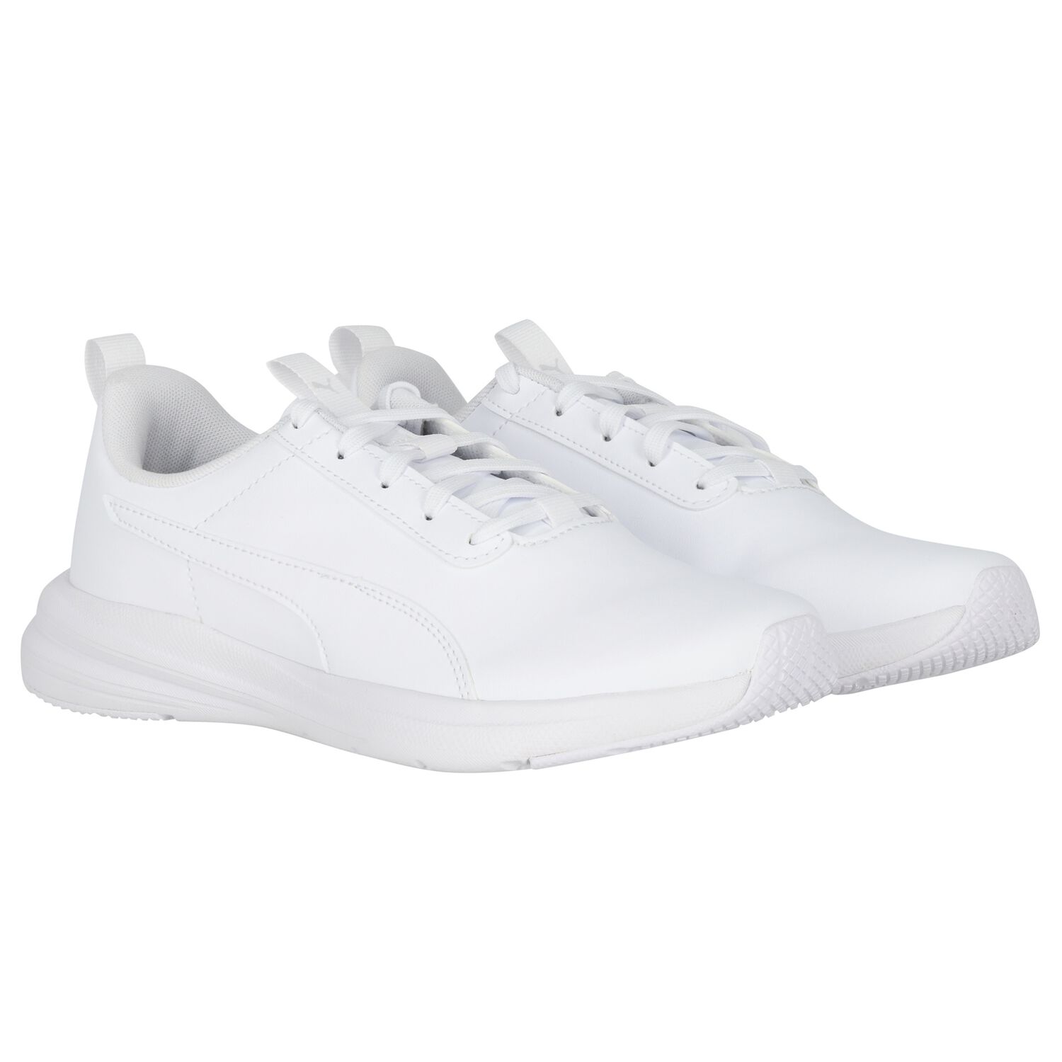 White Leather Rickie Runner Trainers, 1, hi-res