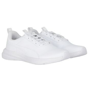 White Leather Rickie Runner Trainers