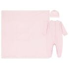Baby Girls Pink Smocked Babygrow Gift Set, 3, hi-res