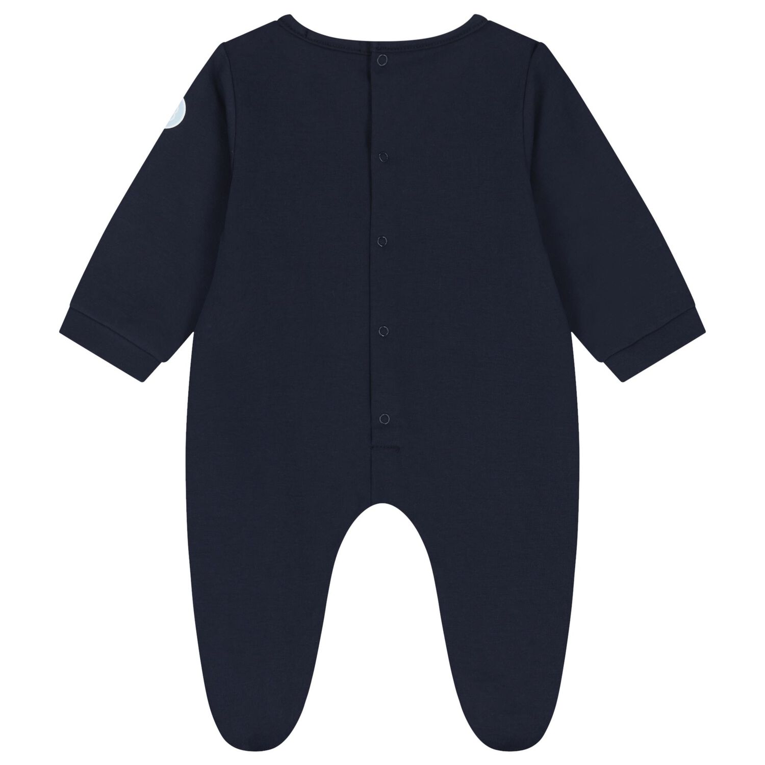 Baby Boys Navy Blue Logo Babygrow, 2, hi-res