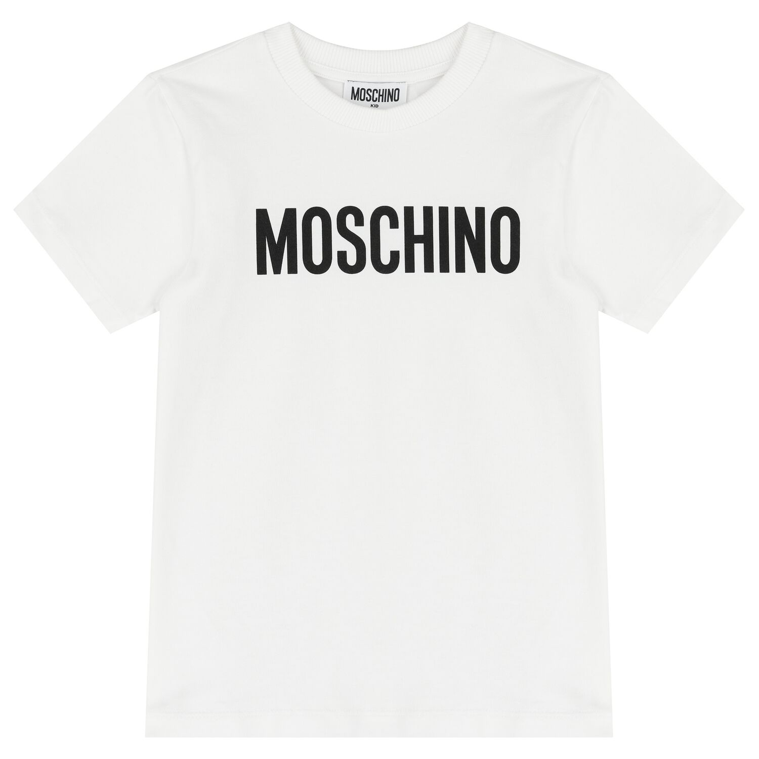 تيشيرت  بالشعار باللون الابيض للأولاد و البنات, 1, hi-res