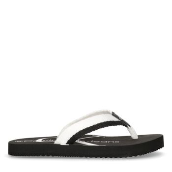 Black Logo Flip Flops