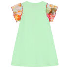 فستان بالشعار باللون الأخضر, 1, hi-res