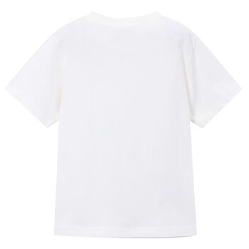 Boys White Robot T-Shirt