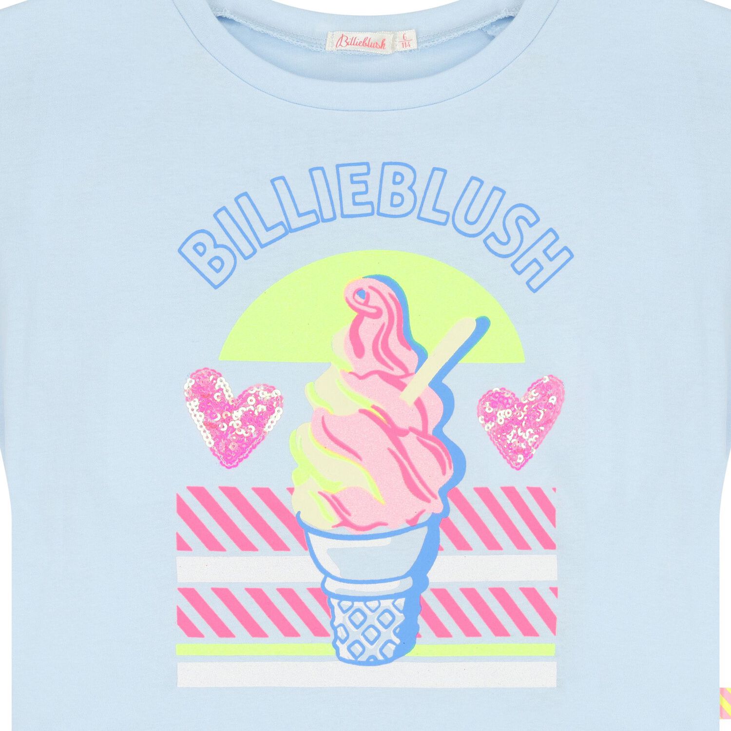 Girls Blue Logo T-Shirt, 1, hi-res