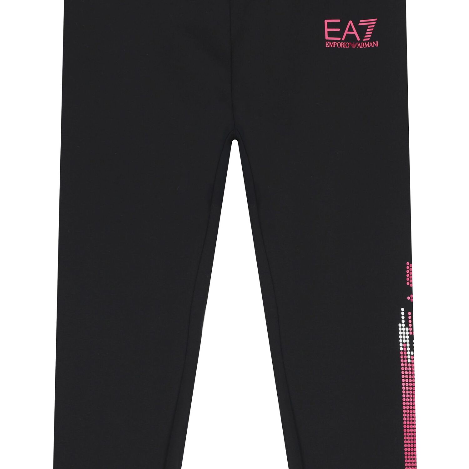 Girls Black Logo Leggings, 1, hi-res image number null