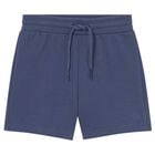 Younger Boys Navy Blue Logo Shorts, 3, hi-res