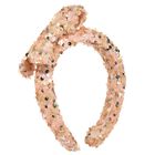 Girls Pink Sequin Bow Headband, 1, hi-res