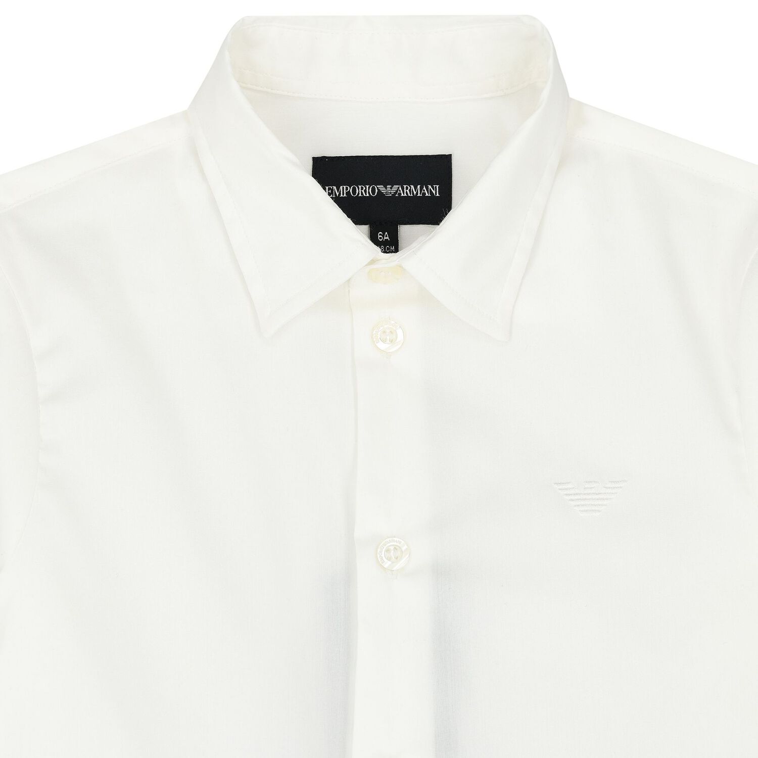 Boys White Logo Shirt, 1, hi-res image number null