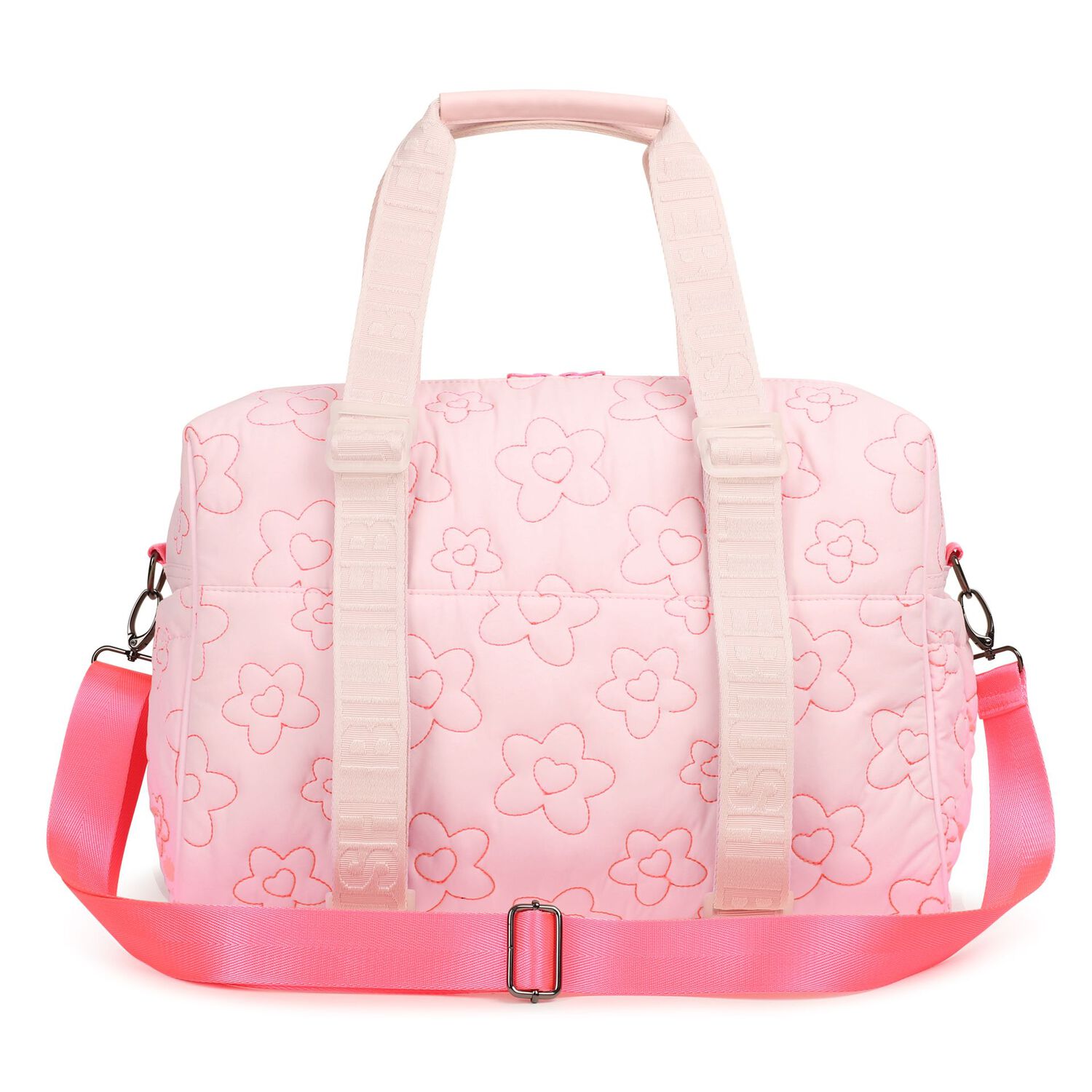 Baby Girls Pink Floral Changing Bag ( 41cm ), 1, hi-res
