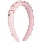 Girls Pink Flower Sequin Headband , 1, hi-res