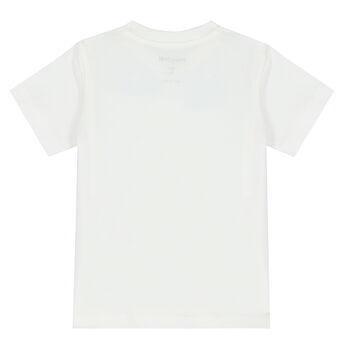 Younger Boys White Sail Boat T-Shirt