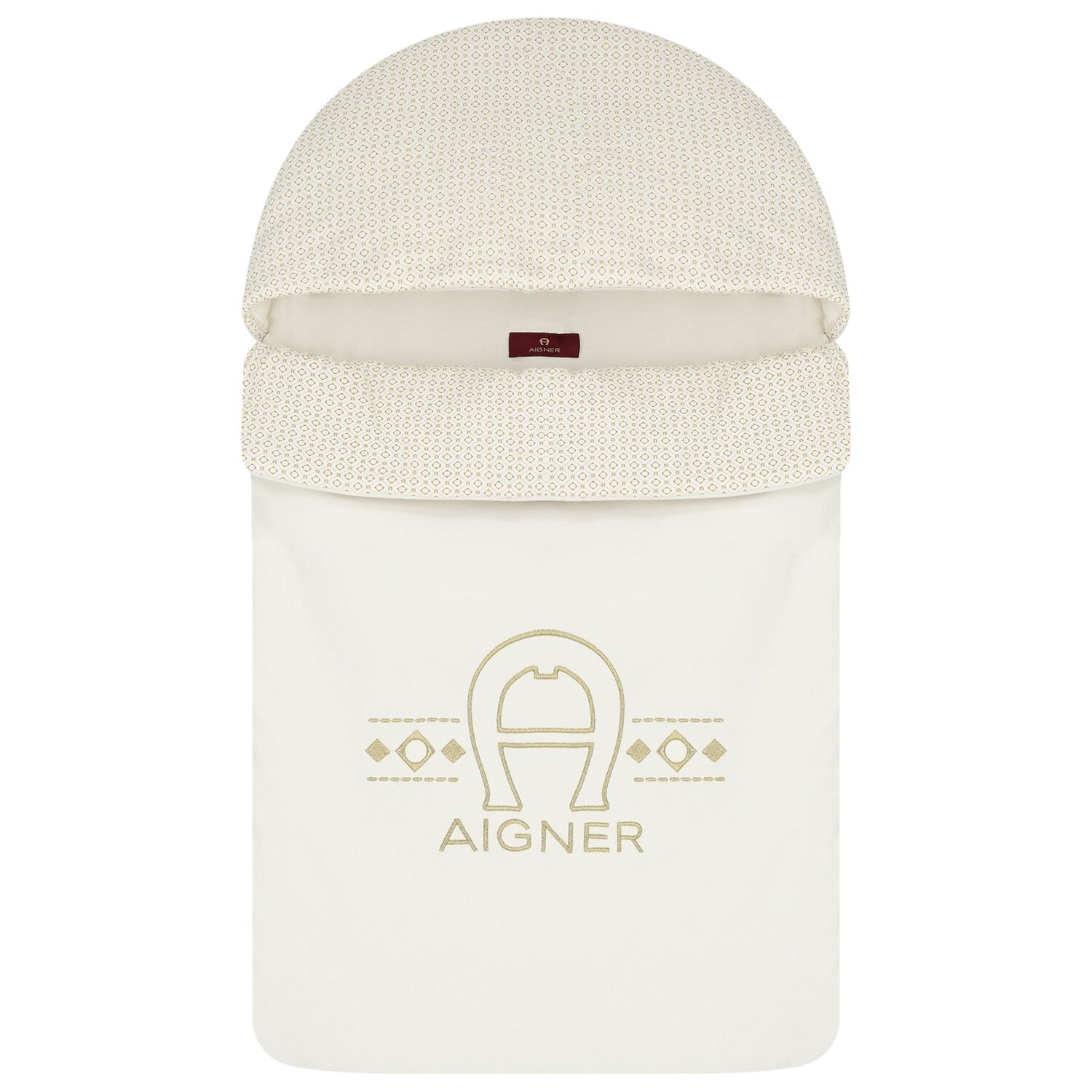 مدس  بالشعار باللون العاجي والذهبي, 1, hi-res image number null