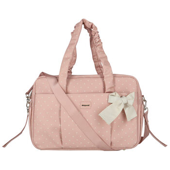 Pink Faux Leather Baby Changing Bag