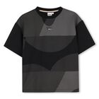 Boys Black & Grey Logo T-Shirt, 1, hi-res