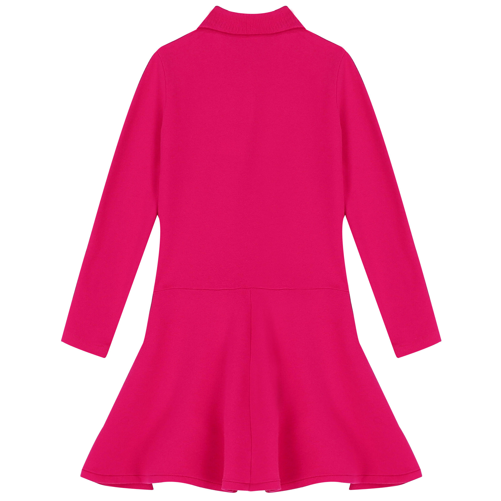Ralph Lauren Girls Pink Logo Polo Dress Junior Couture KSA
