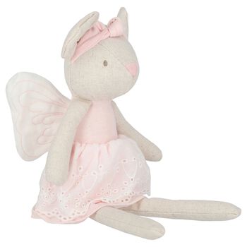 Baby Girls Beige & Pink Mouse Toy