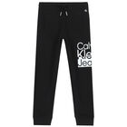 Boys Black Logo Jogger, 1, hi-res