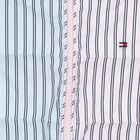 Girls Pink & Blue Stripe Puffer Jacket, 1, hi-res