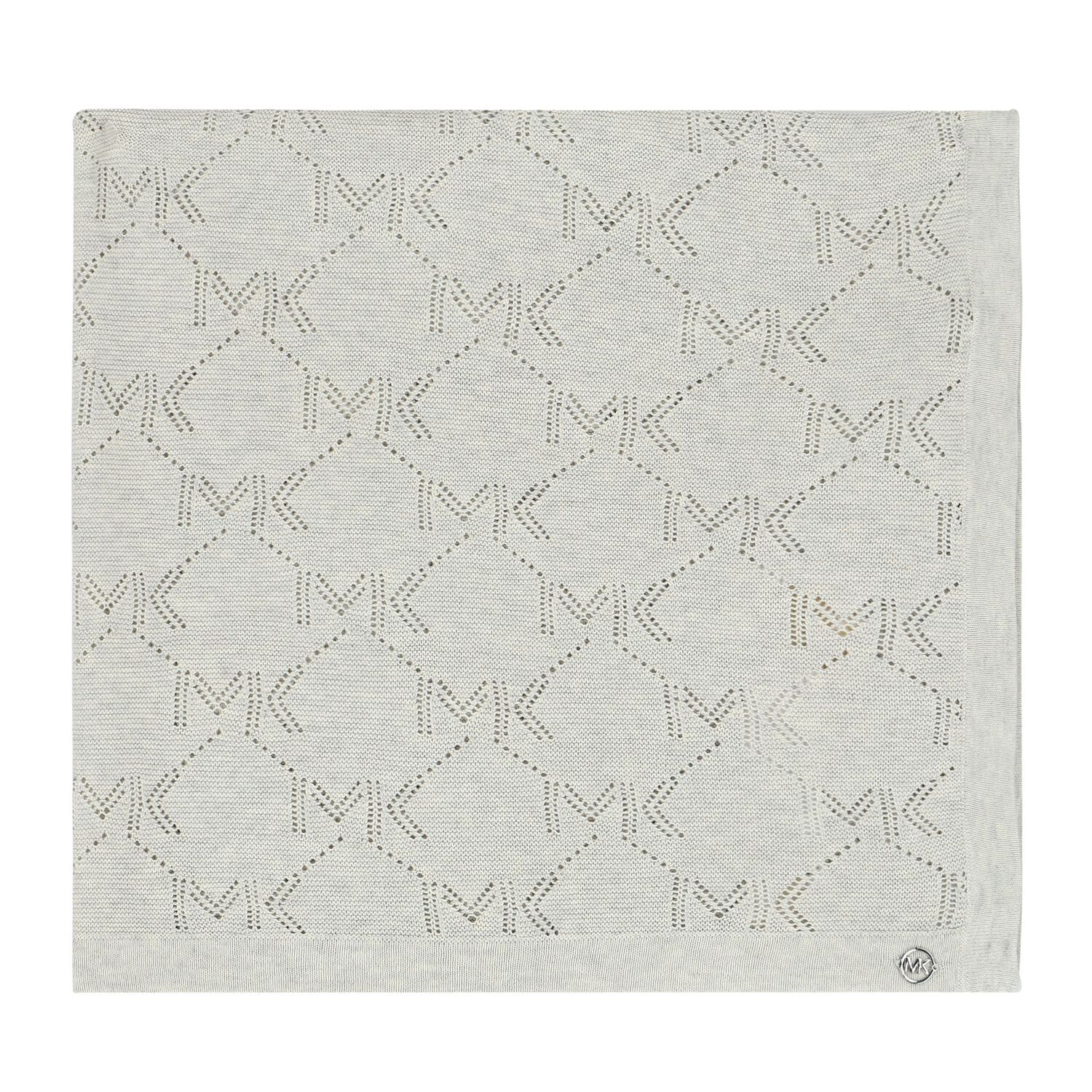 Grey Logo Knitted Baby Blanket, 1, hi-res image number null
