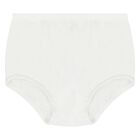 Baby Girls White Polo Bear Dress Set, 1, hi-res