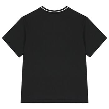 Boys Black Logo T-Shirt