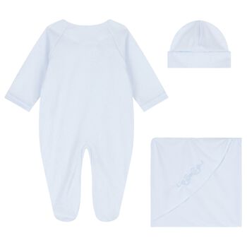 Baby Boys Blue Babygrow Gift Set, 1 Baby Boys Blue Babygrow Gift Set