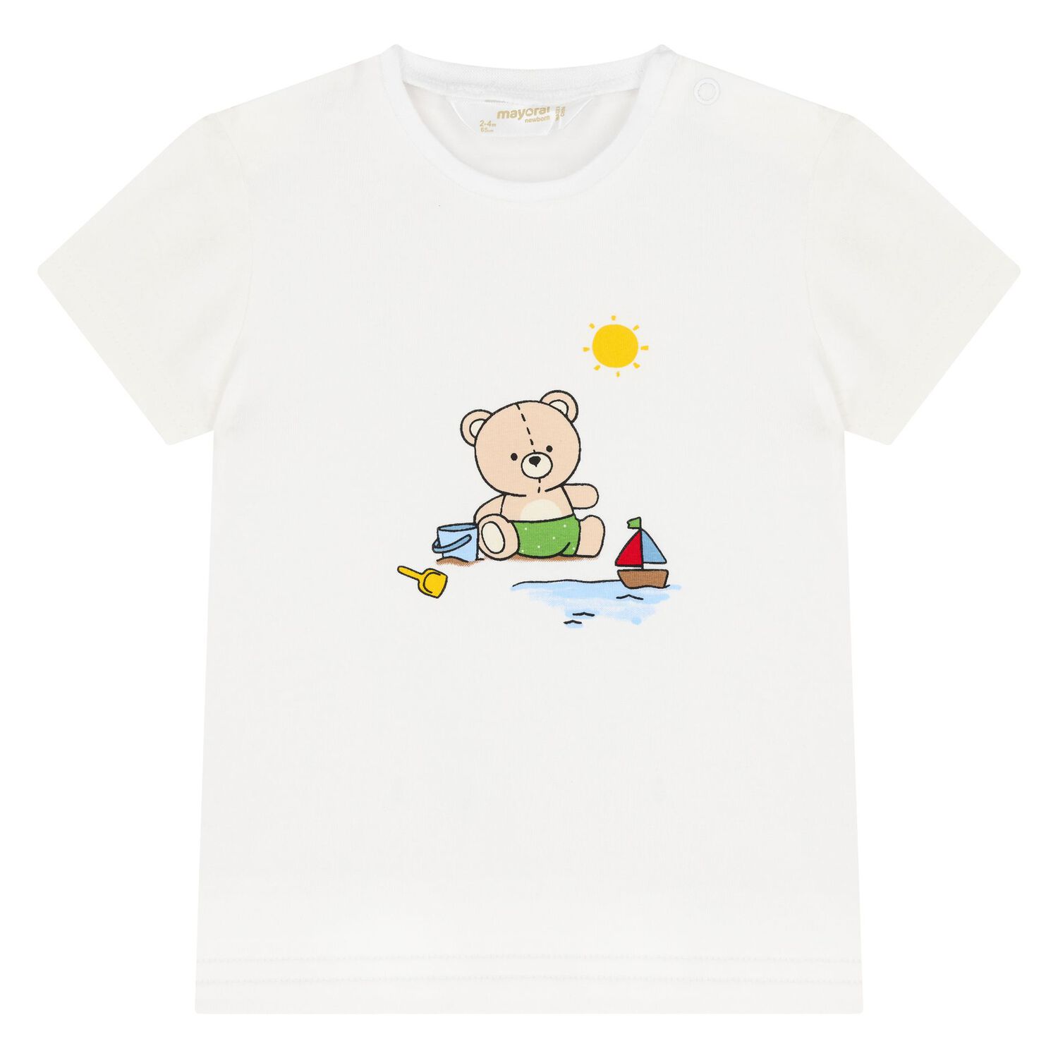 Baby Boys White, Blue & Brown Bear Swim Set, 3, hi-res image number null