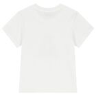 White Teddy Bear Logo T-Shirt, 1, hi-res
