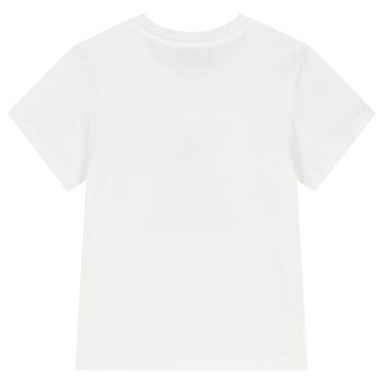 White Teddy Bear Logo T-Shirt