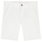 Boys White Shorts, 2, hi-res