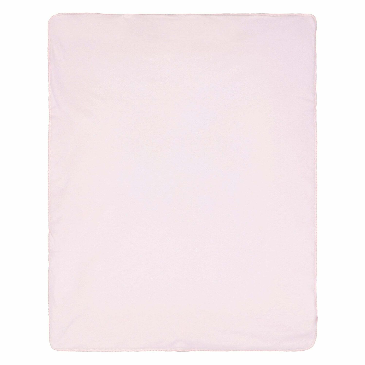 Baby Girls White & Pink Floral Blanket, 1, hi-res