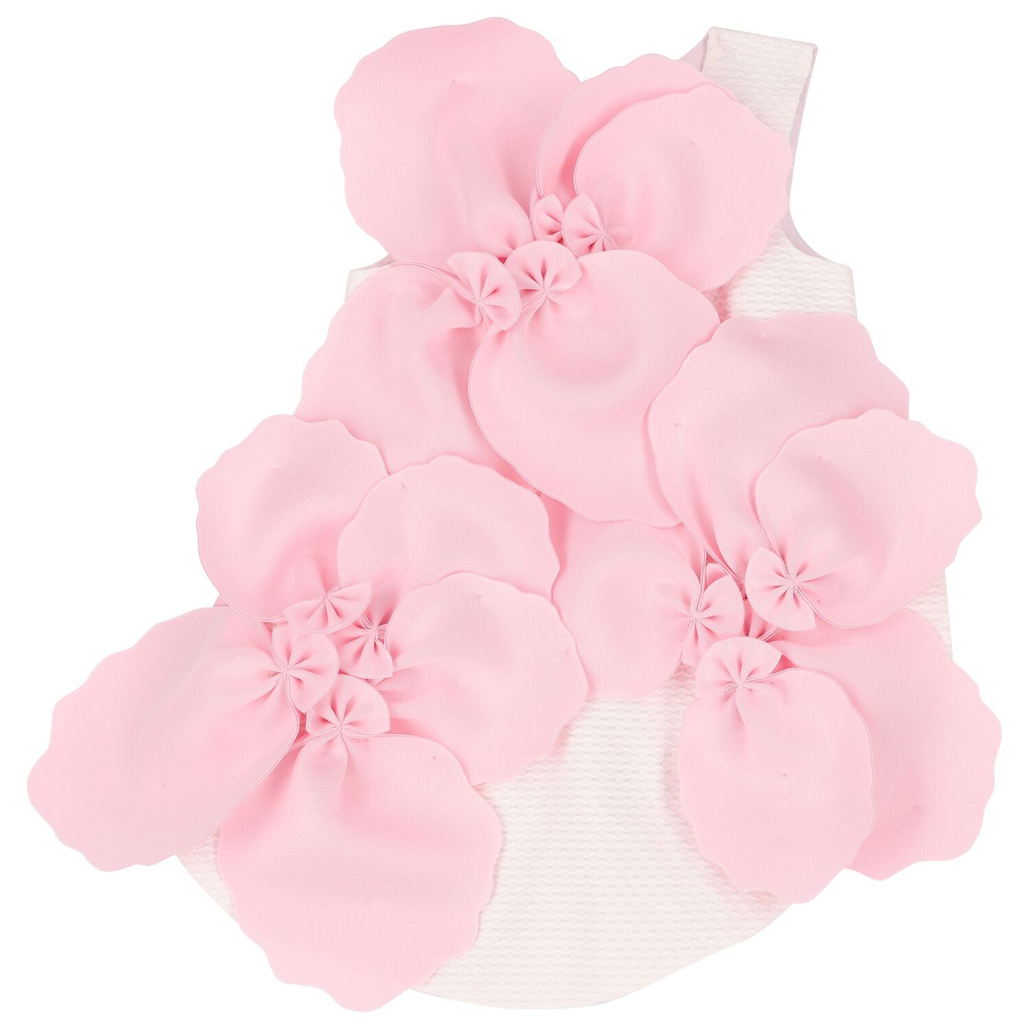 Girls Pink Scuba Flower Dress, 1, hi-res image number null