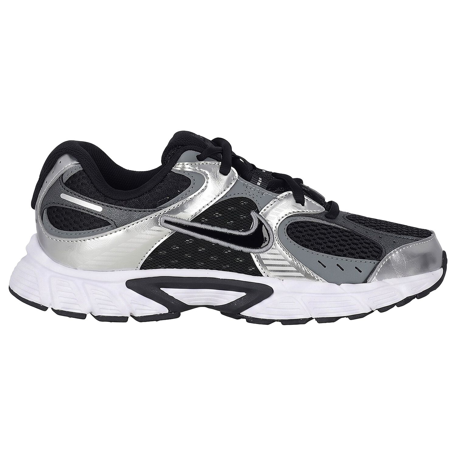 Black & Silver V5 Rnr Bg Trainers, 1, hi-res