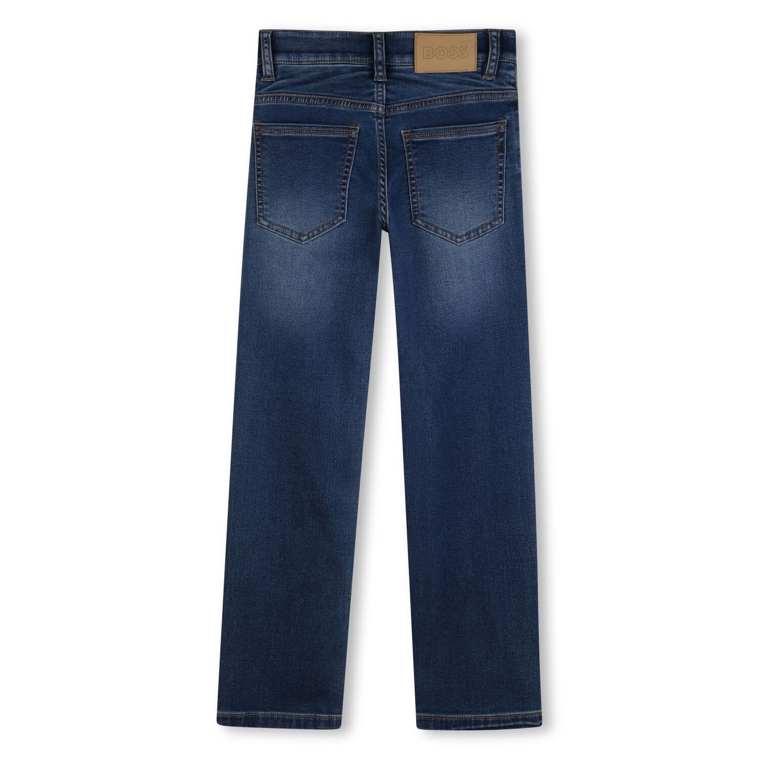 Boys Navy Blue Denim Jeans, 1, hi-res