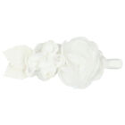 Girls White Flower Headband, 1, hi-res
