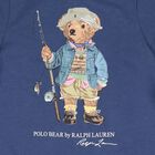 Baby Boys Blue Polo Bear Romper, 1, hi-res