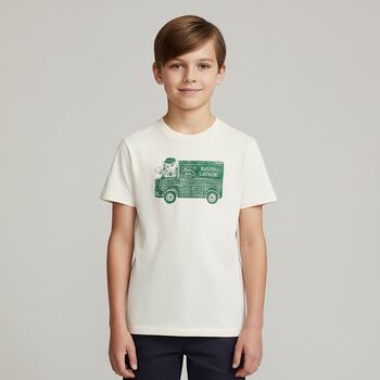 Boys Ivory Polo Bear T-Shirt