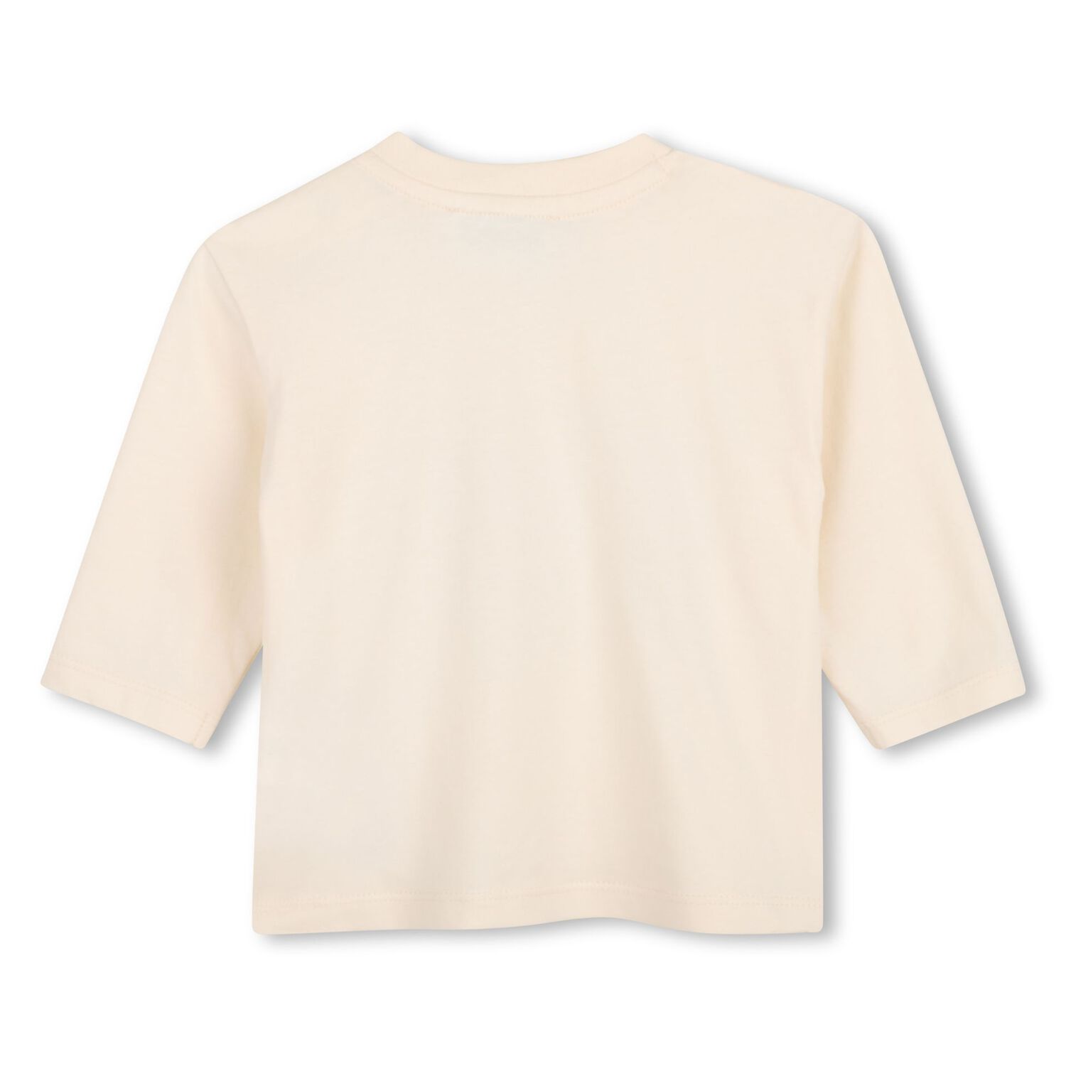 Younger Girls Beige Tiger Long Sleeve Top, 1, hi-res